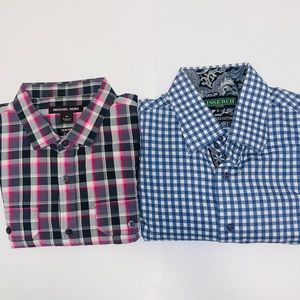 Two dress shirts. Inserch Icon and Michael Kors